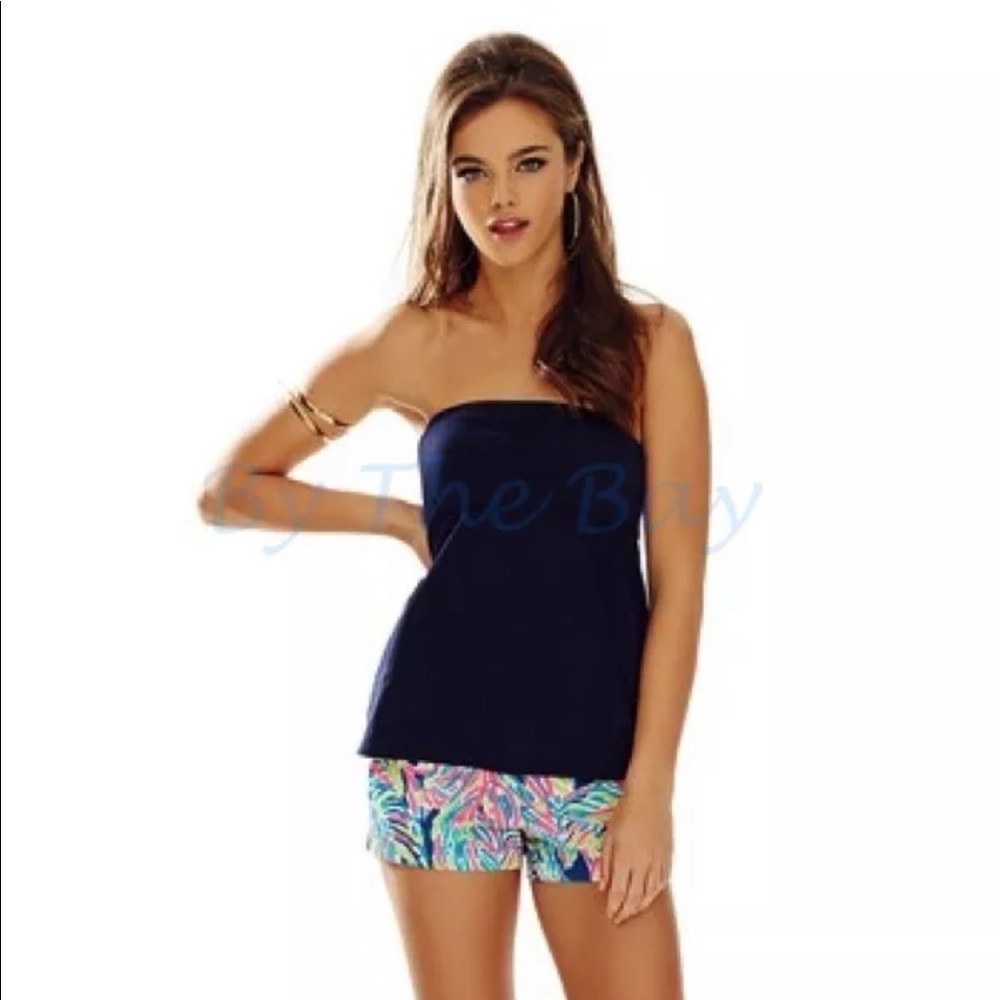 Strapless green Lilly Pulitzer top